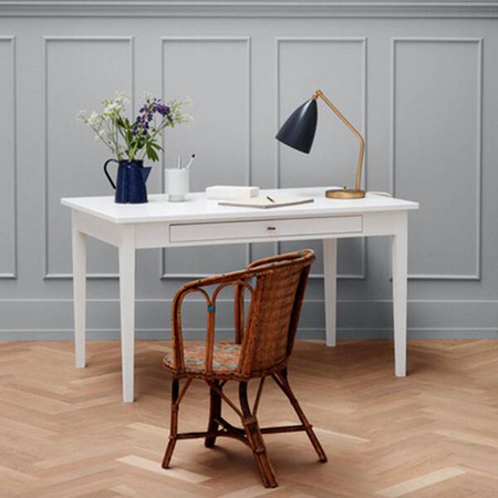 OLIVER FURNITURE Stół dziecięcy Seaside junior z szufladą ze skórzanym uchwytem