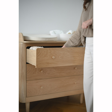 We Are Bitte Nature children's chest of drawers with three drawers, oak