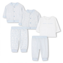 The Marc Jacobs Baby Boy Three-Piece Reversible Tracksuit, Light Blue