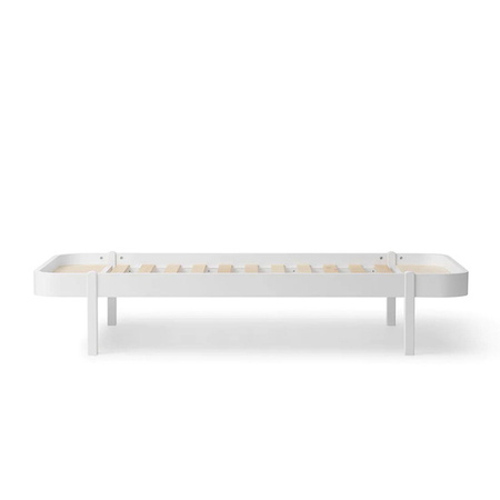  OLIVER FURNITURE Łóżko dziecięce Wood Lounger białe 90x200 cm