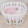  PICCI Dream Baby oval crib with pink application