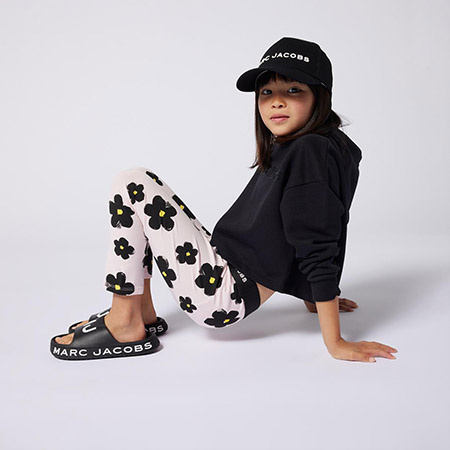 THE MARC JACOBS Leginsy dziecięce DAISY, różowe