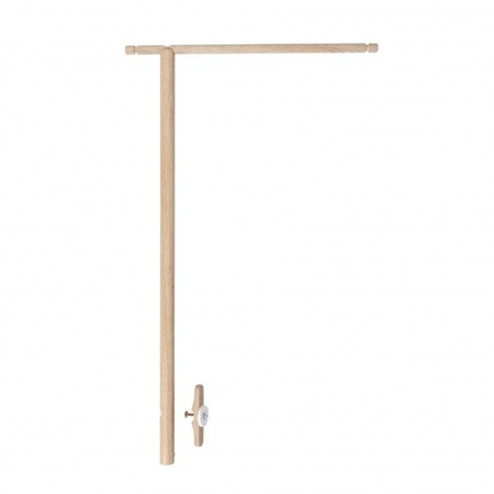 OLIVER FURNITURE Багатофункціональне дитяче ліжечко з розкладною лавкою, 42x88 см, білий/дуб