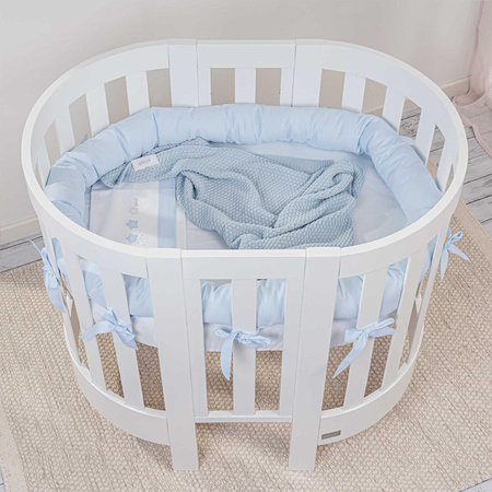  PICCI Dream Baby oval crib with pale blue application