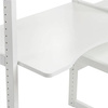 Hoppekids Hoppekids Shelf with 2 sections, 4 shelves, bed in 70x160 cm, and desk in 80 cm, White