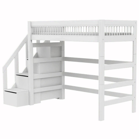 LIFETIME Kidsrooms Łóżko High Sleeper 177 cm z drabinką - Breeze
