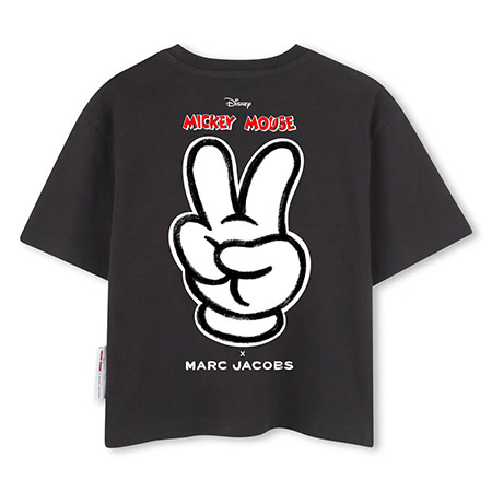 THE MARC JACOBS T-shirt dziecięcy dla dziewczynki z nadrukiem zielony