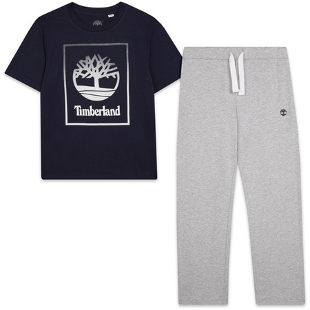 TIMBERLAND Piżama chłopięca granatowo-szara