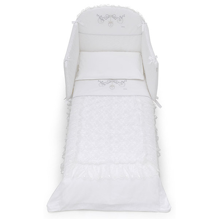 ItalBaby Three piece bedding set, white