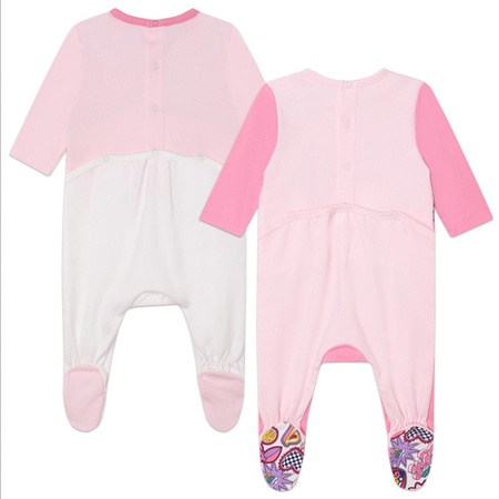 THE MARC JACOBS Girls pink and white babygrows (2 packs)