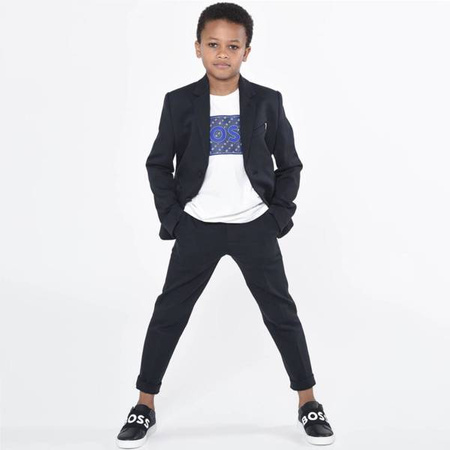 BOSS Kids Boys two-piece navy suit