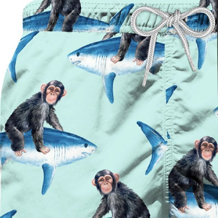 MC2 Saint Barth Kąpielówki chłopięce MONKEY RIDING