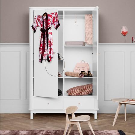 OLIVER FURNITURE Szafa dziecięca dwudrzwiowa WOOD biała