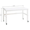 Hoppekids ECO Dream mid sleeper bed with desk 90x200, white 