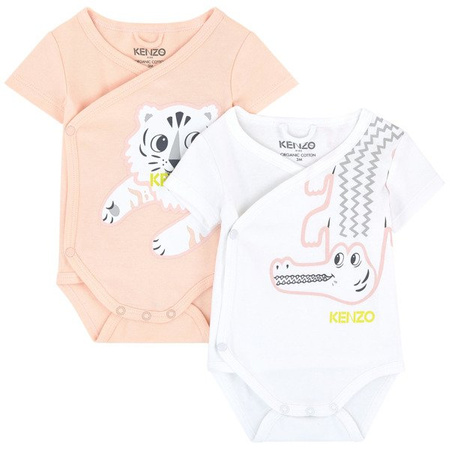 KENZO Kids Komplet dwóch body niemowlęcych dla dziewczynki