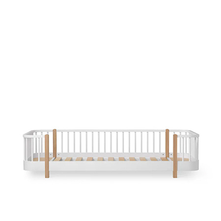  OLIVER FURNITURE Wood Original floor bed, white/oak