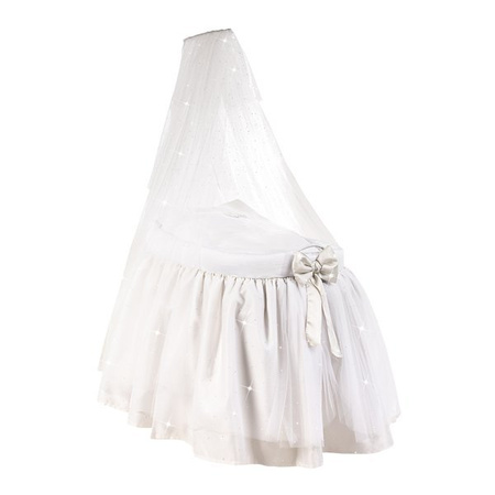 PICCI CHEESKACE Kołyska z pościelą i baldachimem