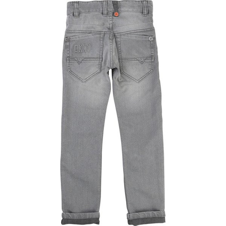 DKNY Dżinsy dla chłopca jasno-szare