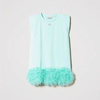 TWINSET Girls mint dress with tulle frill