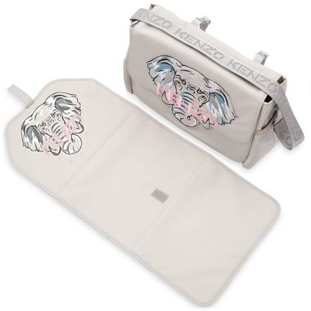 KENZO Kids Baby elephant changing bag in grey
