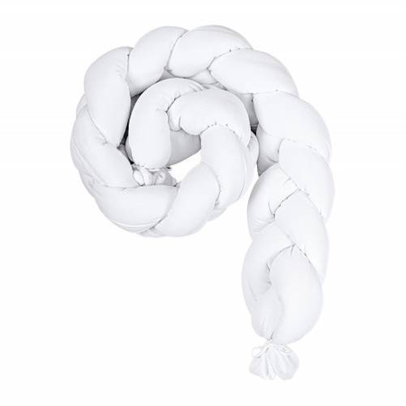 PICCI SLEEPY Otulacz/reducer do łóżeczka dziecięcego warkocz biały