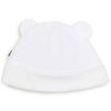 BOSS Kids Czapka niemowlęca bawełniana biała z uszkami króliczka