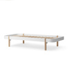 OLIVER FURNITURE WOOD LOUNGER BED 90, WHITE
