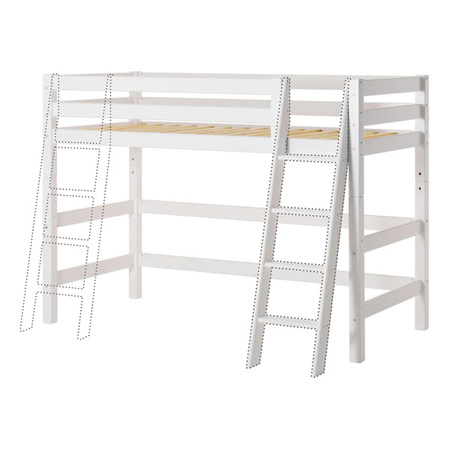 Hoppekids ECO Luxury high sleeper bed with sloping ladder 120x200 cm