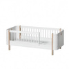  OLIVER FURNITURE Wood Łóżko dziecięce junior biały/dąb 70x160 cm