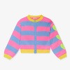 Billieblush Baby girl pink and blue stripe cardigan