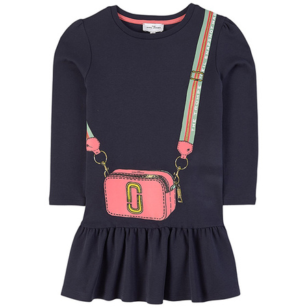 LITTLE MARC JACOBS Girls navy bag dress