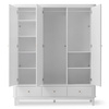 OLIVER FURNITURE WOOD WARDROBE 3 DOORS - WHITE