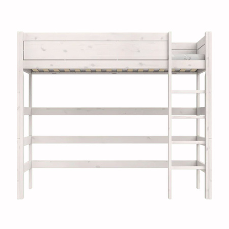 LIFETIME Kidsrooms Łóżko High Sleeper 177 cm z drabinką, whitewash
