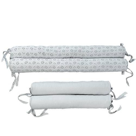 PICCI LIBERTY Komplet ochraniaczy do łóżka dziecięcego 4 sztuki szary