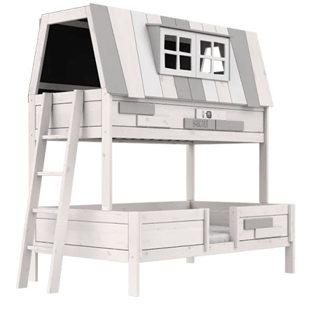 LIFETIME Kidsrooms Łóżko dziecięce piętrowe My Hangout 90/120/200 cm, whitewash