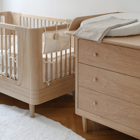 We Are Bitte Nature Baby Bed, Oak