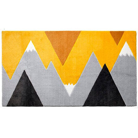 LIFETIME Kidsrooms Children's blue tufted rug Mountain Trip