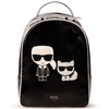 KARL LAGERFELD Kids Plecak dziewczęcy z kotkiem czarny