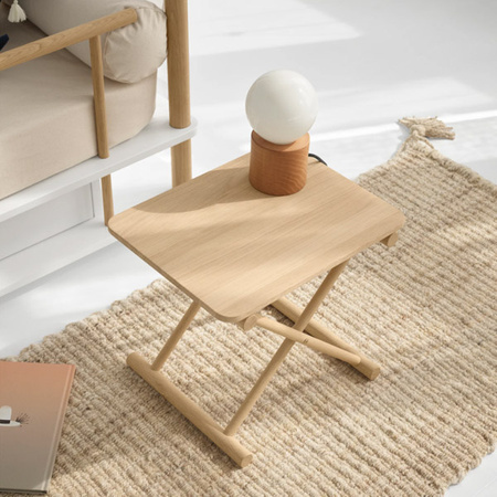 OLIVER FURNITURE CAMP Bed table high, OAK