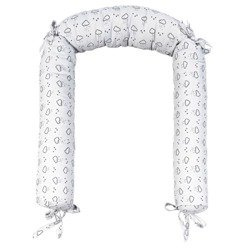 PICCI Space Ochraniacz do łóżeczka biały z szarym nadrukiem