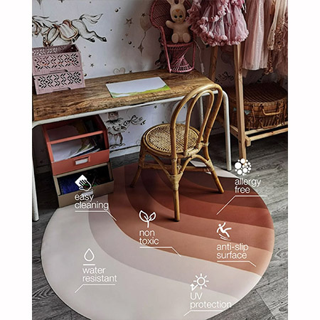  EEVEVE Splat mat Retro-lines - Brown