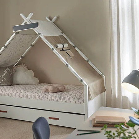 LIFETIME Kidsrooms Cool Kids Tipi Bed 66 cm - Over the Moon