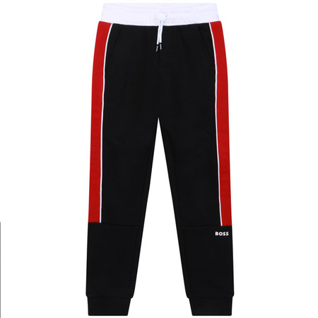 BOSS Kids Dres chłopięcy dwuczęściowy czarno-biały