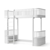  OLIVER FURNITURE Ліжко-горище Wood Original Loft, 90x200 см, білий колір