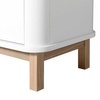 OLIVER FURNITURE Дитячий дерев'яний комод з 3 дверцятами, білий/дуб