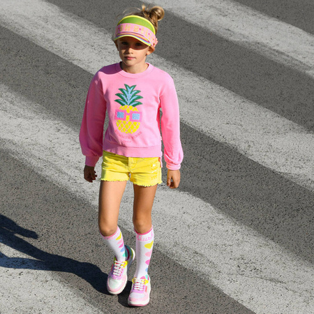 BILLIEBLUSH Girls white socks with hearts print