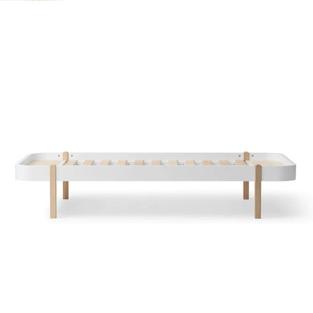 OLIVER FURNITURE WOOD LOUNGER BED 90, WHITE
