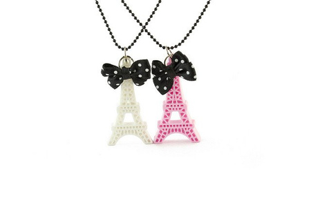 POP CUTIE Naszyjnik PARIS biały