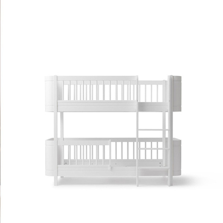  OLIVER FURNITURE Міні-ліжко з низьким деревом, біле, 70x160 см