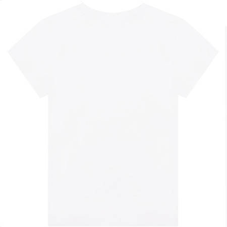 KARL LAGERFELD KIDS T-shirt dziewczęcy z krótkim rękawem biały z logo